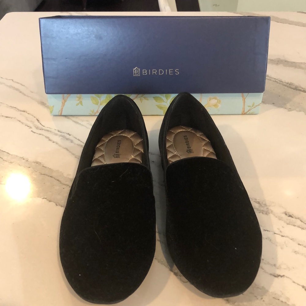 Birdies Black Velvet Starling Loafer New in Box